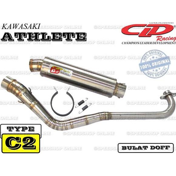 Diskon Knalpot Cld Kawasaki Athelete Type C2 Silencer Bulat Doff Diskon