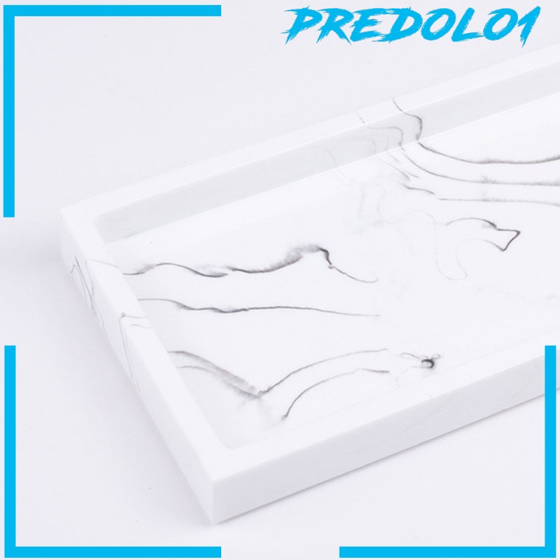 [PREDOLO1] Marble Storage Tray Washroom Vanity Tray Jewelry Dish Bathtub Serving Tray