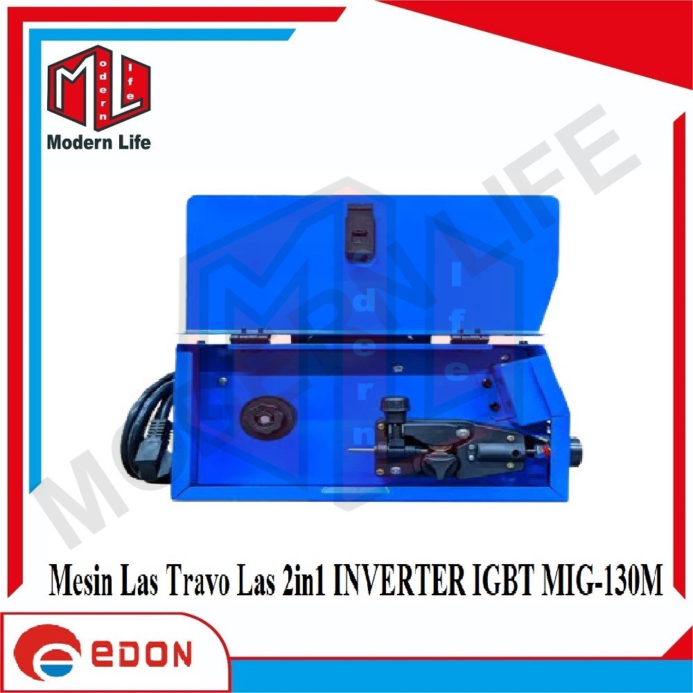 Edon Mesin Las Mig 130M Co2 Tanpa Gas Welding Migi Gasless 130M 2 in 1