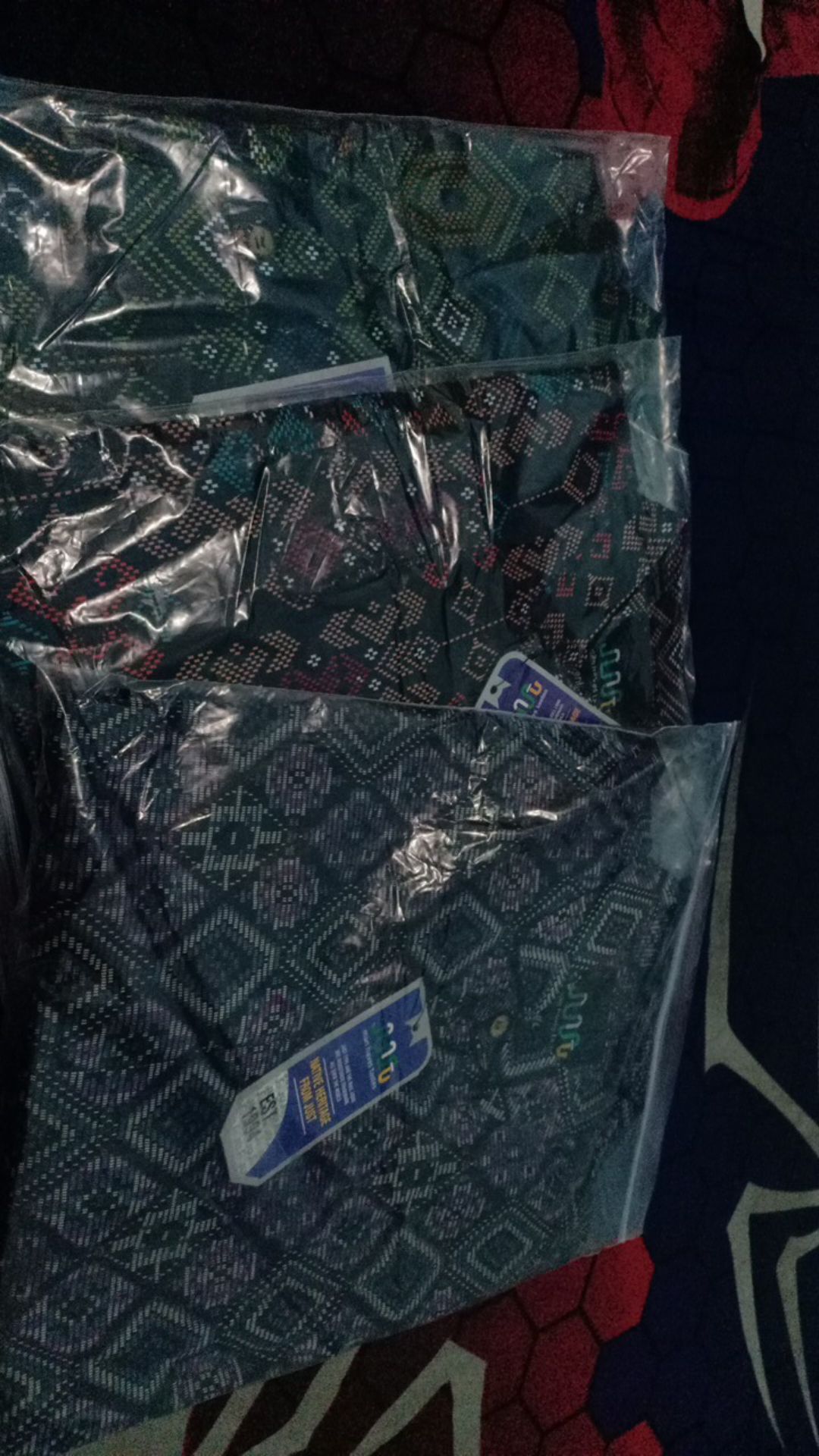 New Arrival Kemeja Batik Hitam Songket Lengan Panjang Pria Premium