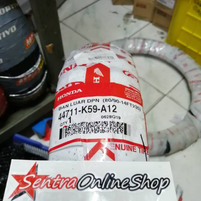 Ban luar depan honda tubeless 80 90 14 vario 150 beat scoopy Original HGP 42711K59A12