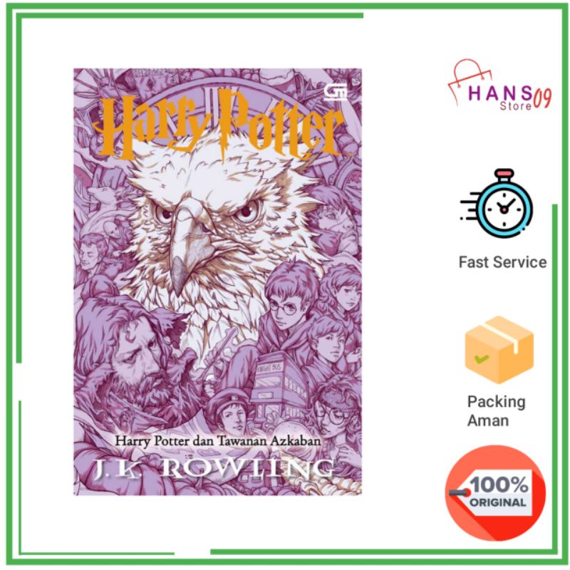 Harry Potter dan Tawanan Azkaban (Harry Potter and The Prisoner of Azkaban) - Cover Baru