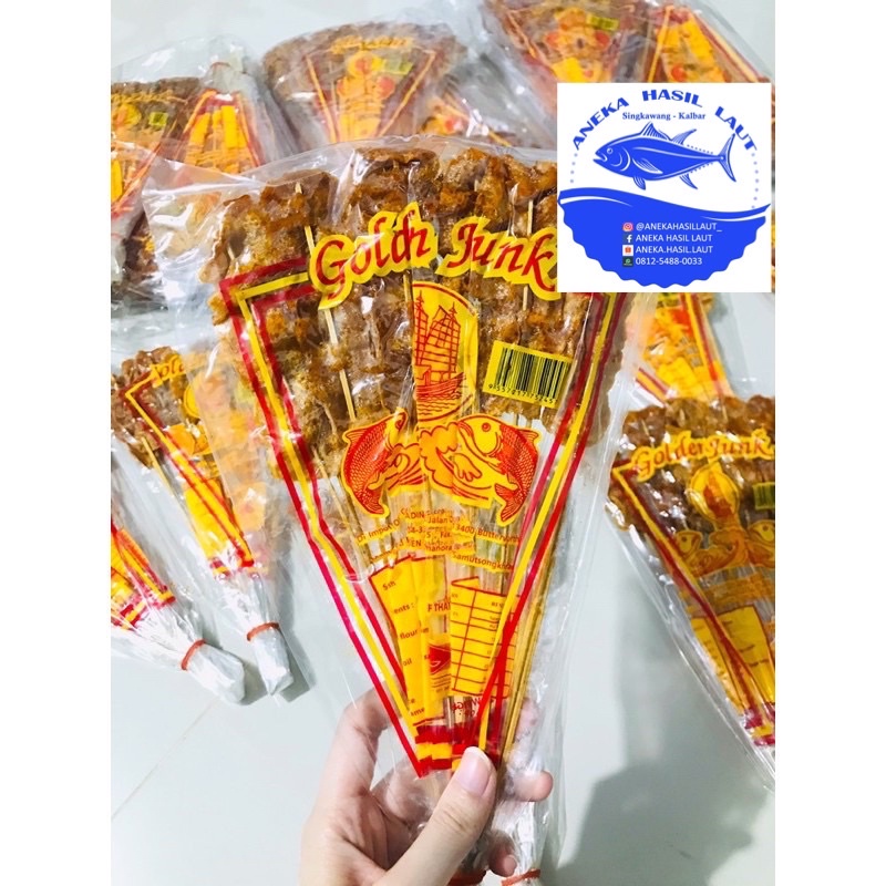 

sate ikan golden junk isi 10 tusukk malay