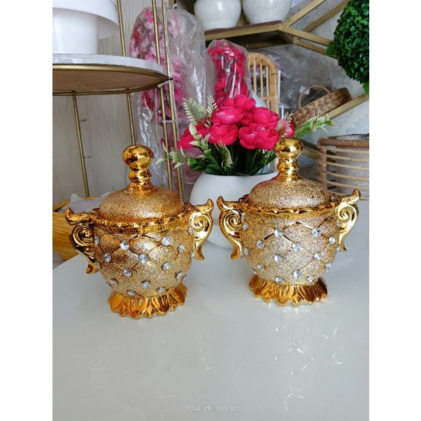 keramik hiasan lemari/candy jar keramik/keramik sultan/keramik medan
