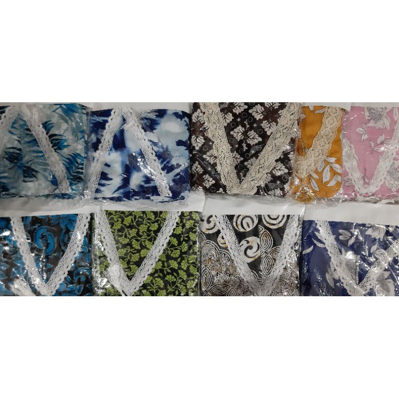 Mukenah Terusan / Lajuran Renda Katun Adeem