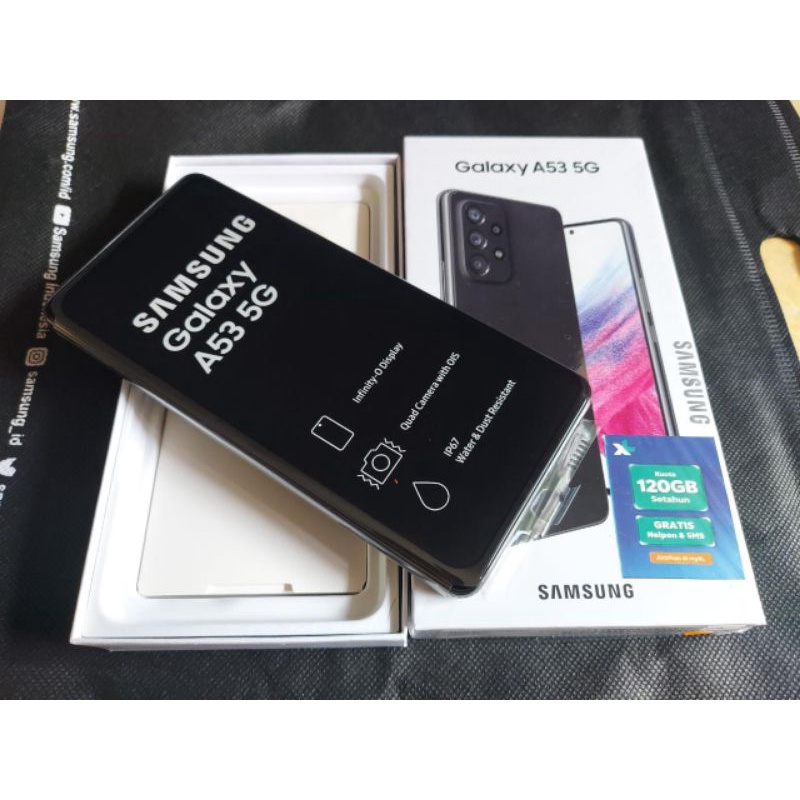 Samsung Galaxy A53 5G Ram 8gb Rom 128gb-SECOND LIKE NEW-Fullset-Original-Buka Segel-Gress Banget-Garansi Resmi-Handphone-HP-Gadget-Berkualitas-Murah