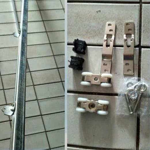 Terbaru! RELL PINTU DORONG J3 180CM PINTU GANTUNG / PINTU GESER / PERLENGKAPAN PINTU/Rel Pintu Geser