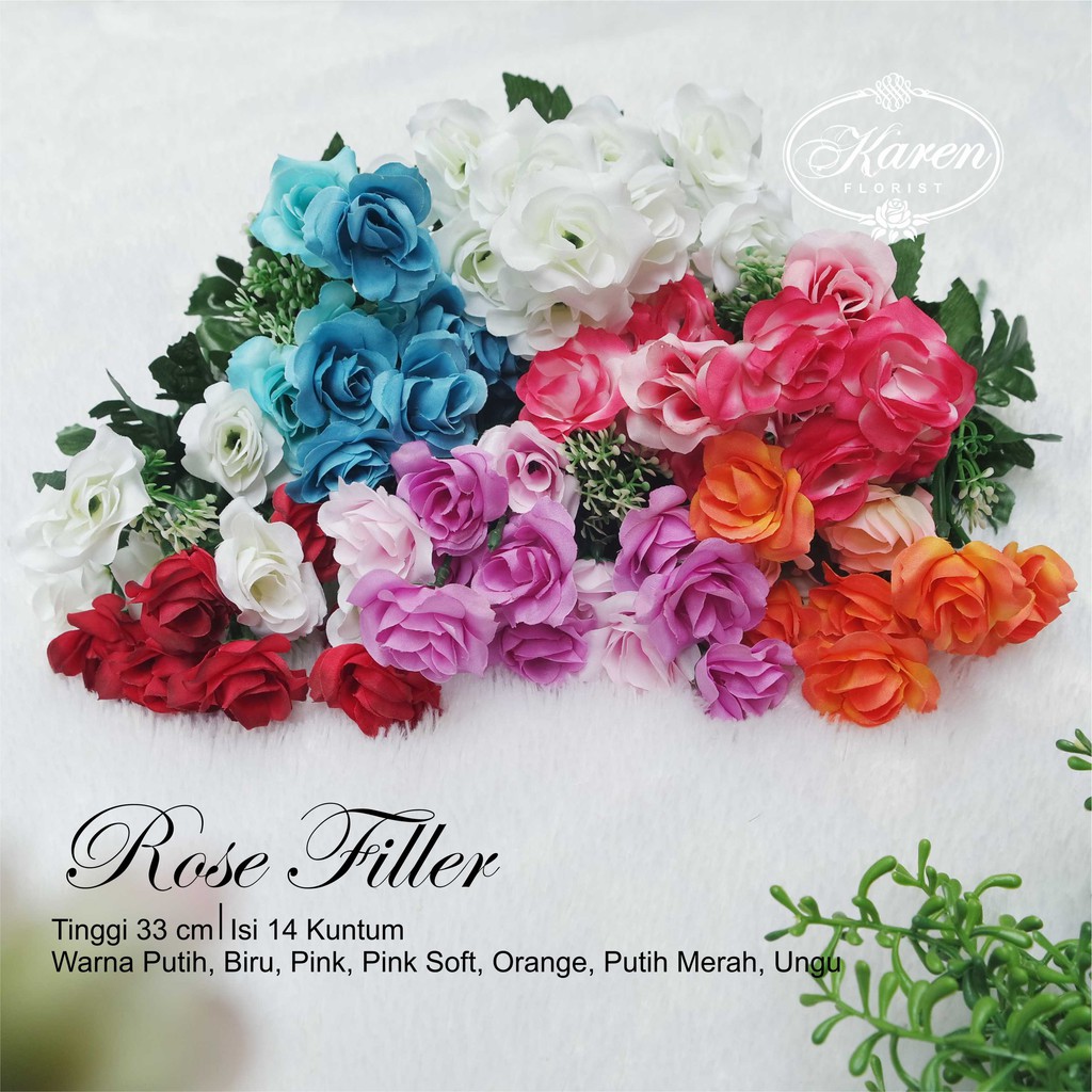Jual Rose Filler Bunga grosir artifisial murah flower artificial