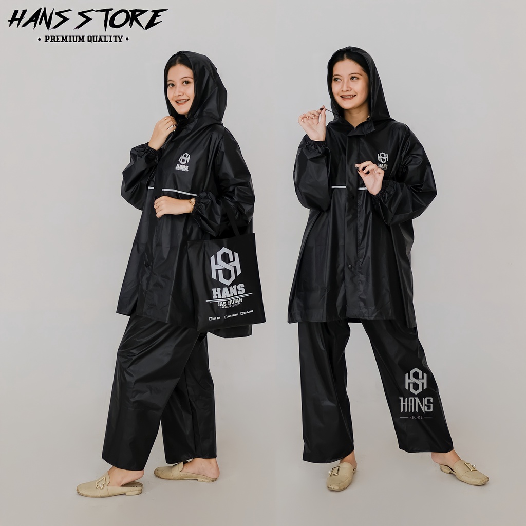 JAS HUJAN, RAINCOAT Pria Wanita Terbaik By HANS Anti Rembes CREM