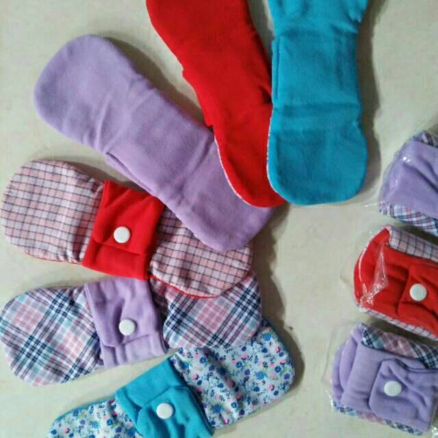 (isi 6pcs)Mensped Pantyliner / pembalut kain cuci ulang