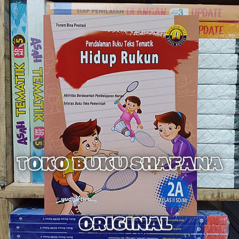 EDISI REVISI !!! PAKET PBT KELAS 2 SD 2A 2B 2C 2D YUDHISTIRA K-13 - PENDALAMAN BUKU TEKS TEMATIK