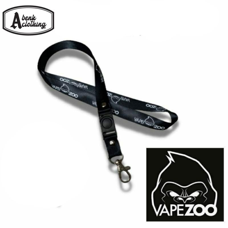 

lanyard VAPEZOO gantung kunci / lanyard distro / tali lanyard gantungan leher name tag id card