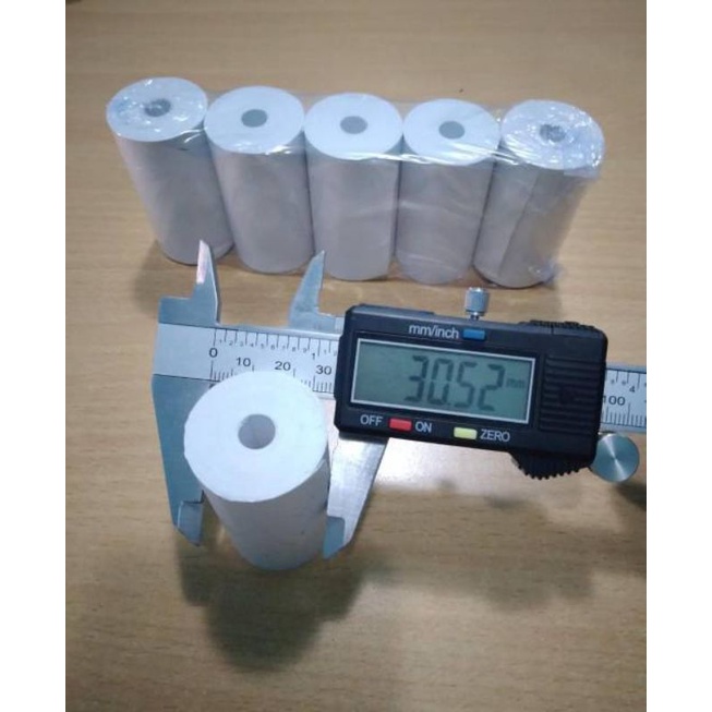 Kertas Struk thermal EDC Paper Roll Termal EDC Thermal Printer Mini Bluetooth 57x30 58 / 57 x 30