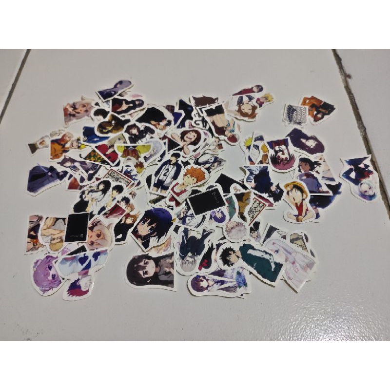 

Sticker Anime/Sticker Hp/Laptop dan binder/Sticker Aesthetic Tumblr