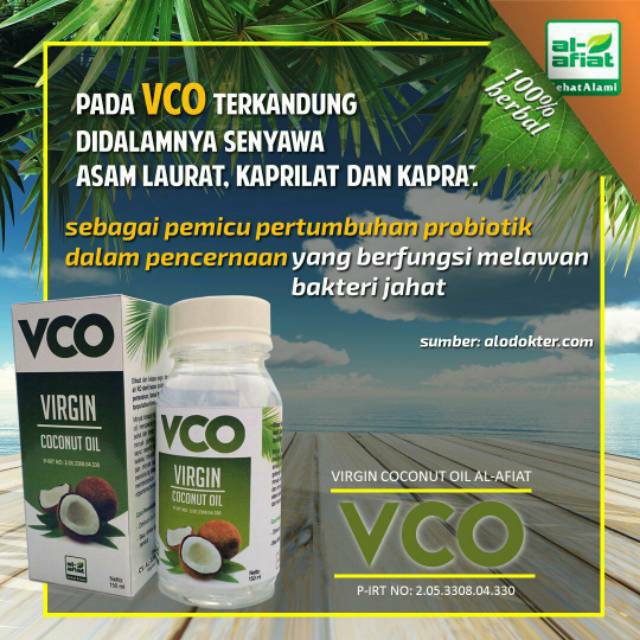 IMUN BOOSTER VCO  minyak kelapa Murni 150ml / VCO AL AFIAT ORIGINAL 100% HERBAL ANTI VIRUS