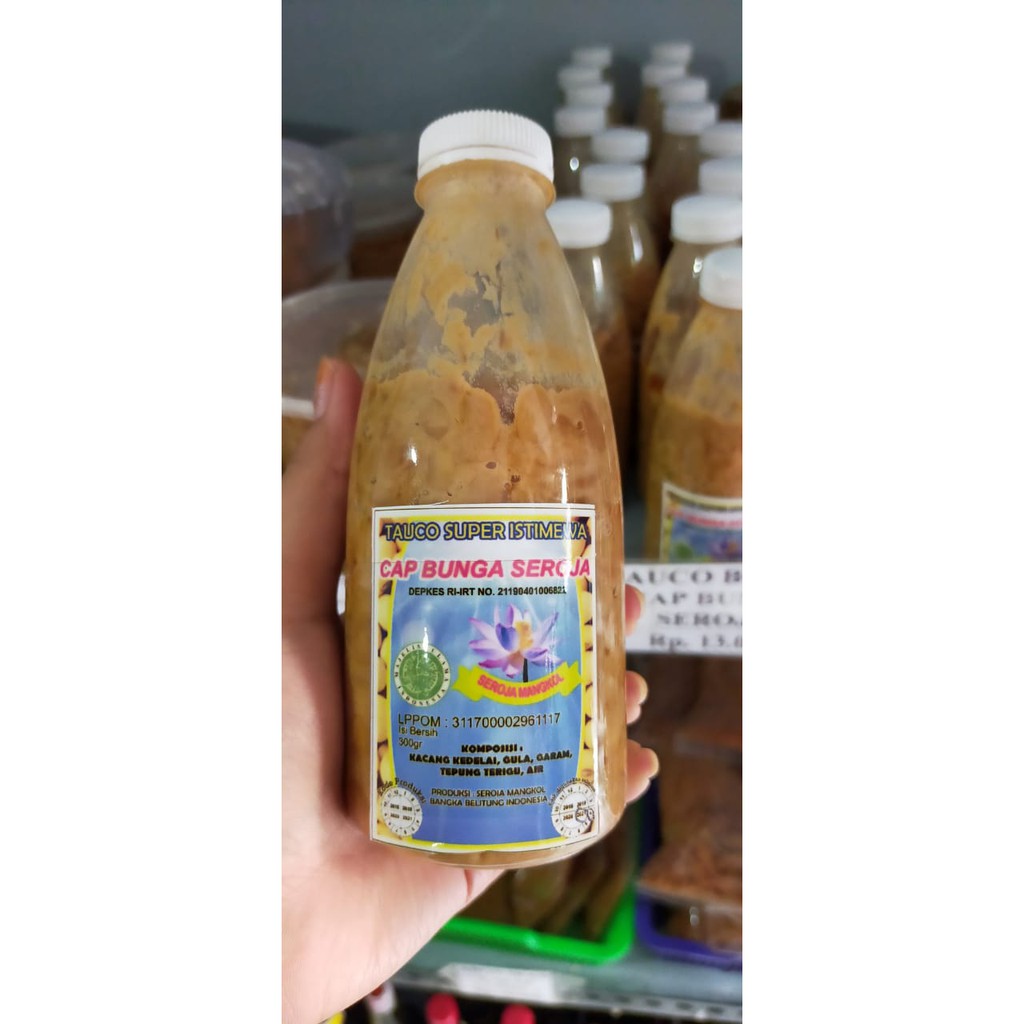 

Tauco Super Cap Bunga Seroja Mangkol Asli Bangka 300gr / Tauco Asin Super Bangka