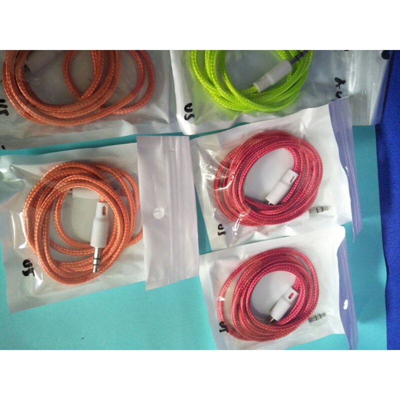 KABEL AUX 1 IN 1 KABEL JACK 1 IN 1 KABEL AUDIO KABEL SPEAKER CABLE AUDIO KABEL SALON AKTIF Kabel Spe