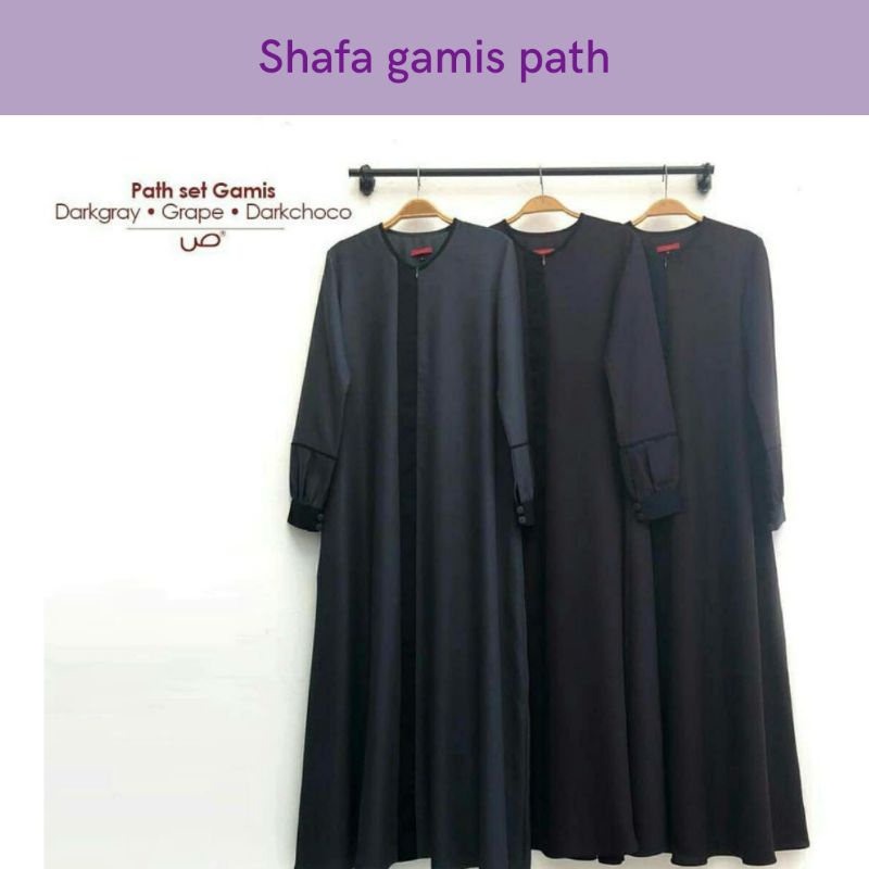 Gamis Path Set by Shafa Jilbab| Fashion Muslim Gamis Polos Busui Friendly | Gamis Kekinian | Style K