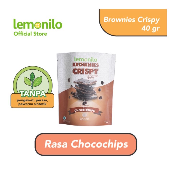 Lemonilo Brownies Crispy Rasa Chocochips 40 gr