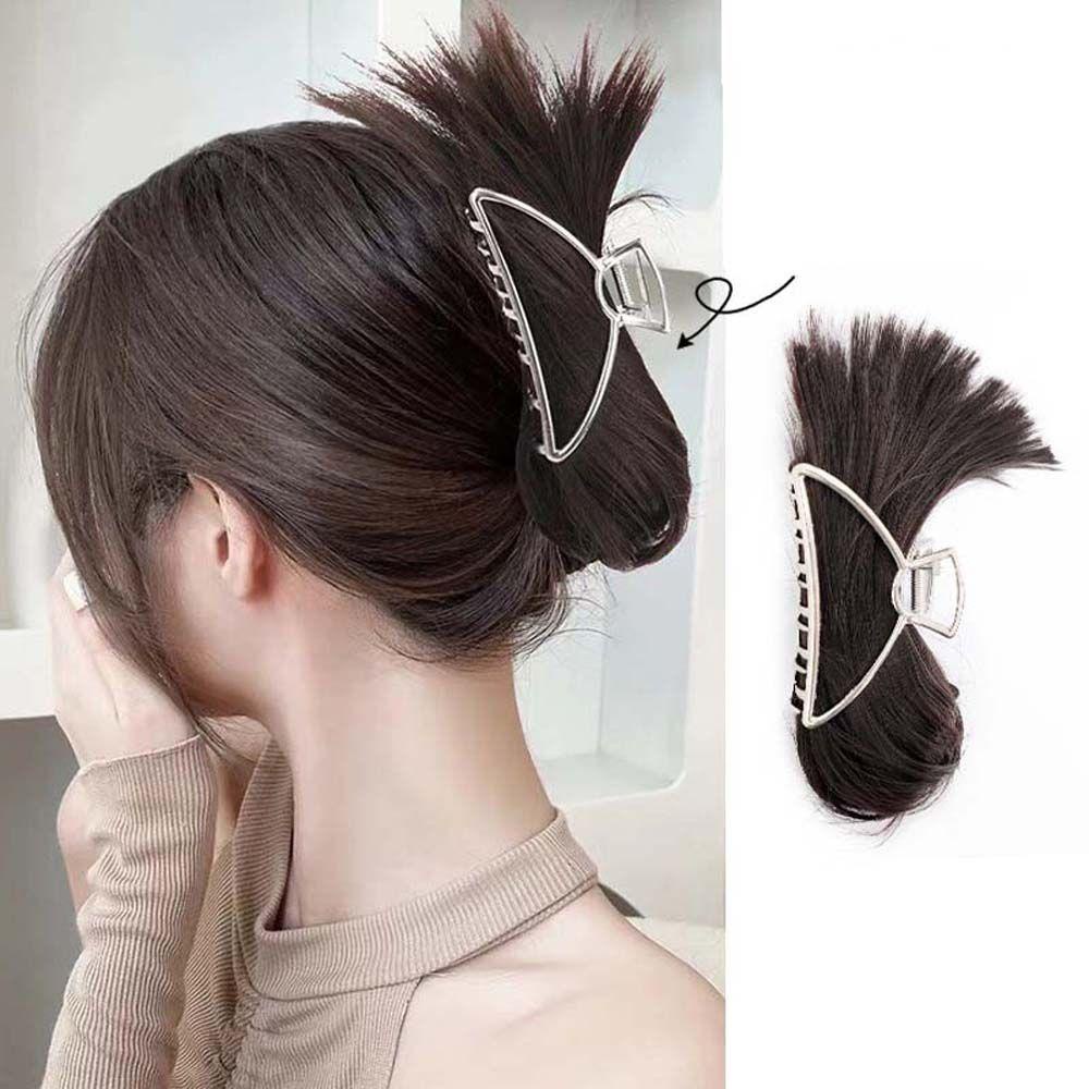 Mxbeauty Hiu Klip Rambut Sanggul Hitam Street Shot Styling Hairpin Sanggul Hair Extension