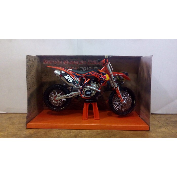 Diecast Miniatur Motor Trail KTM 250 SX-F 2013 Murvin Musquin Replika Pajangan Harga Murah