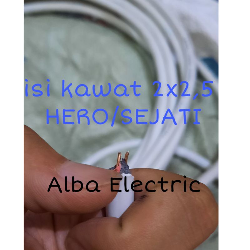 Kabel Listrik NYM 2x2.5 mm Kawat HERO 50 Yard Kabel Listrik Kawat