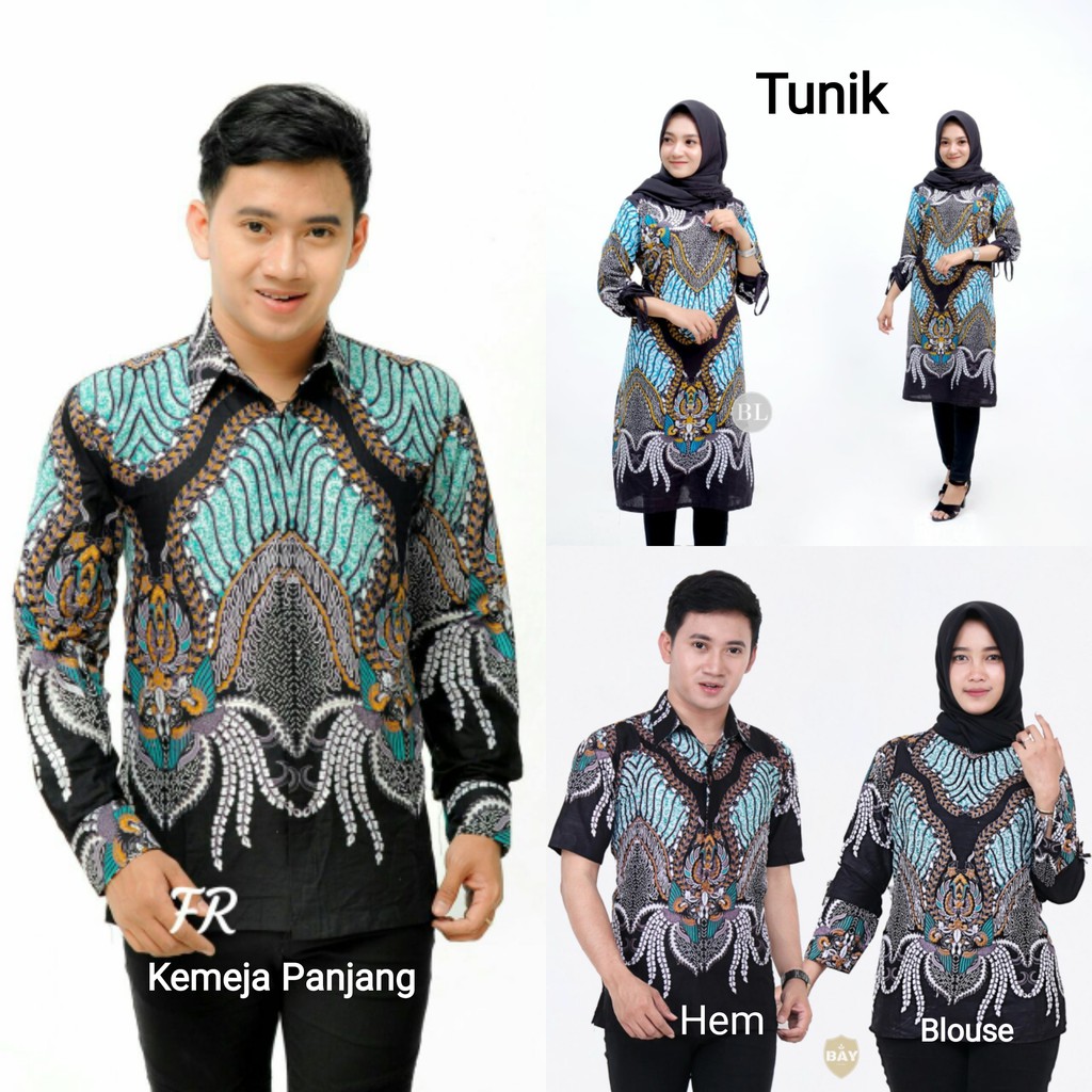 Jual Batik Couple Motif Madu Tosca Seragam Keluarga Exclusive Modern ...