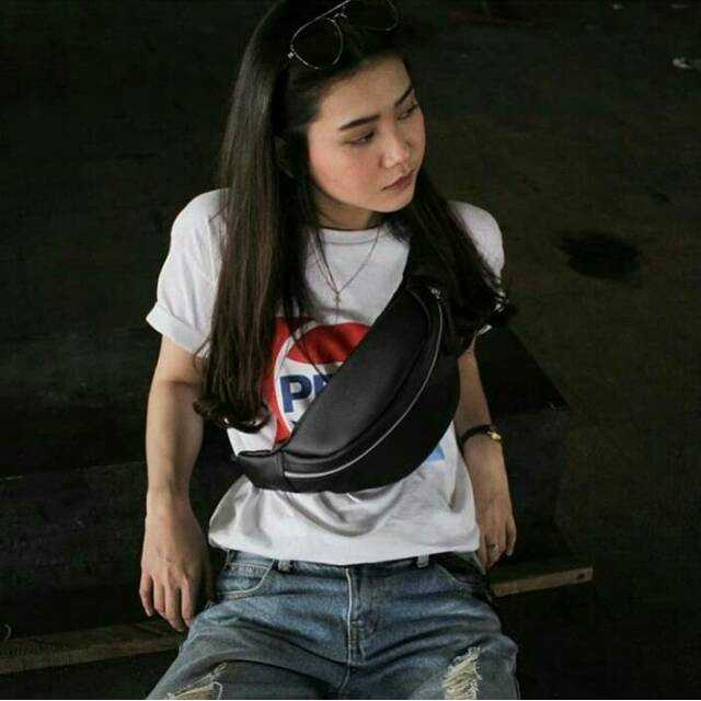 WAISTBAG DISTRO UNISEX FULL KULIT BERKUALITAS