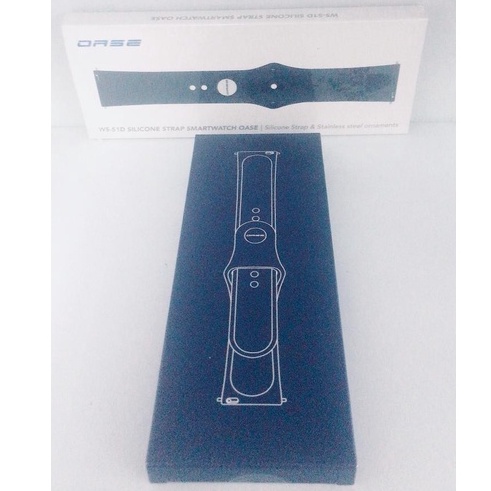 OASE WS-S1D SILICONE STRAP SMARTWATCH DARK BLUE
