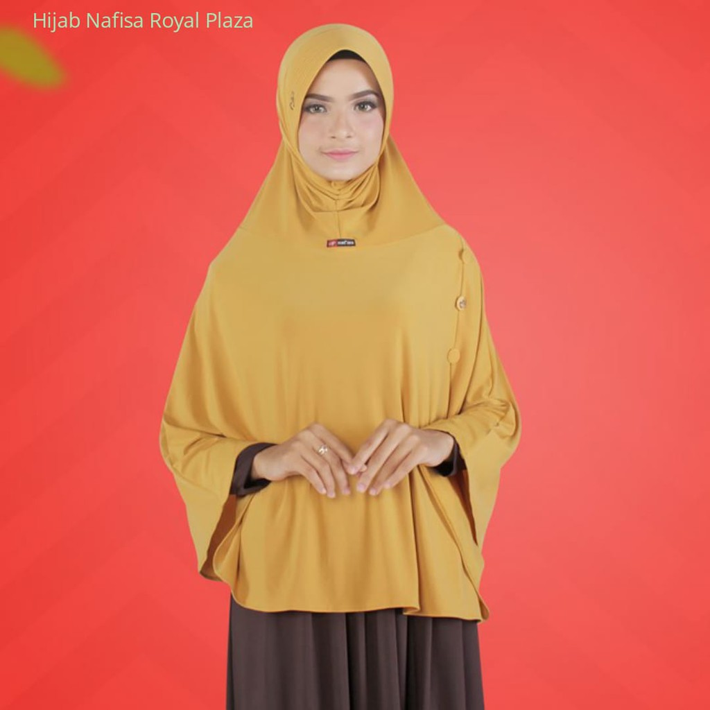 Jilbab Instan Jumbo Nafisa Anjana | Hijab Instan Bergo Syari Premium Kerudung Besar Bergo Pet