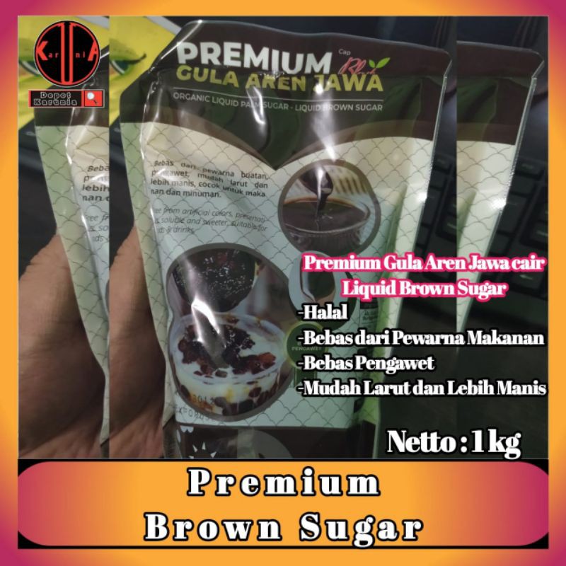 Premium Gula Aren cair 1 kg / Brown Sugar Liquid