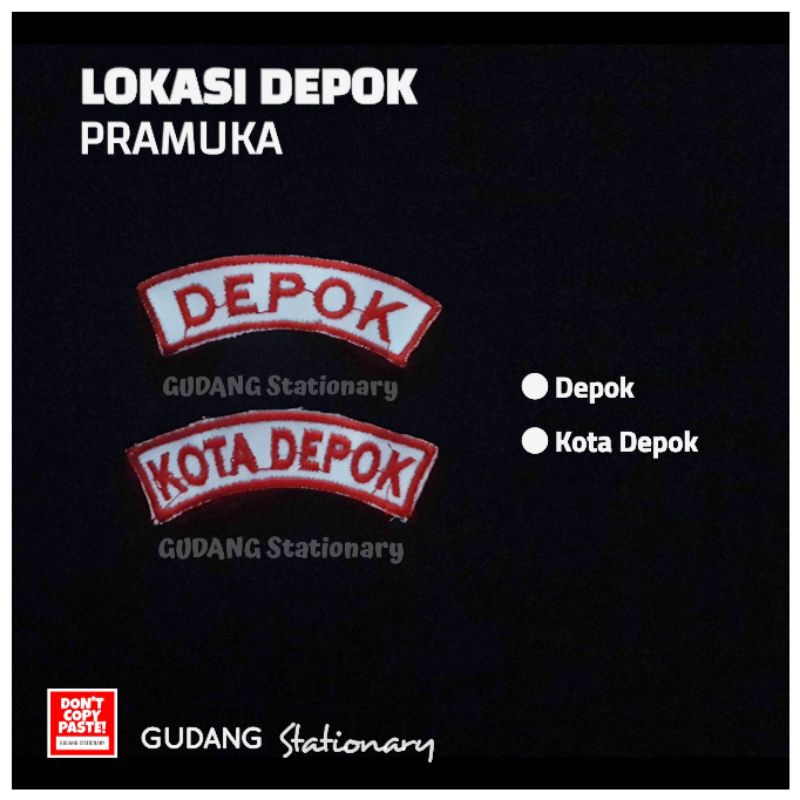 Emblem Jawa Barat + Lokasi Pramuka DEPOK