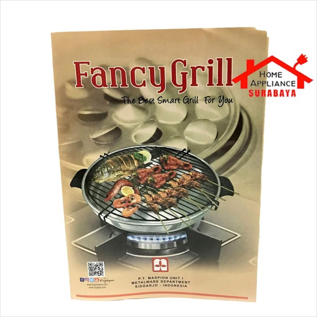 Maspion Fancy Grill Alat Panggang Serbaguna / Pemanggang Sate BBQ Serbaguna 33 CM