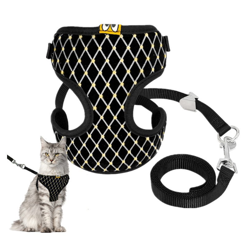 Tali Tuntun Harness Bahan Mesh Lembut Untuk Anjing / Kucing Peliharaan