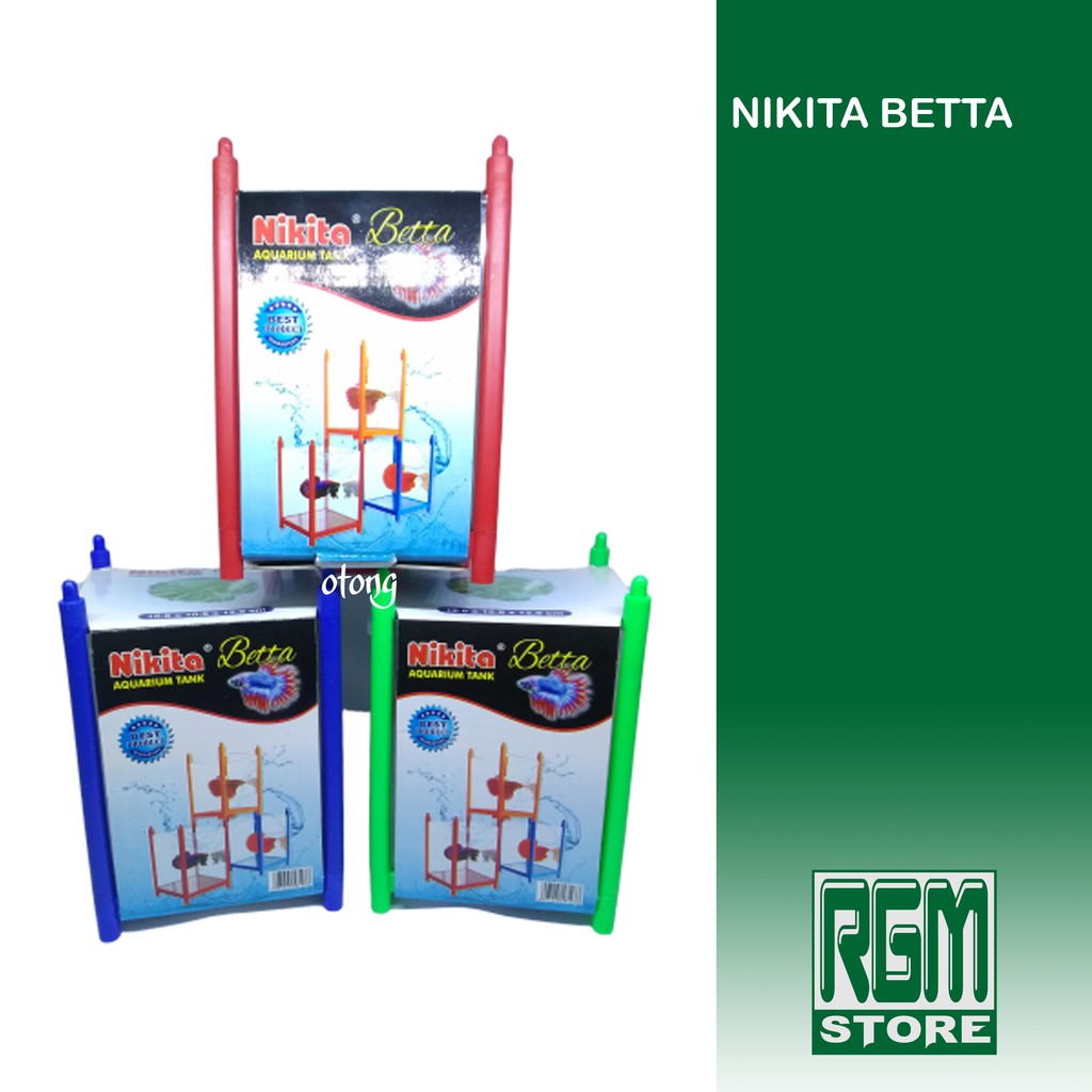 Nikita betta beta mini tank aquarium ikan hias cupang kecil murah