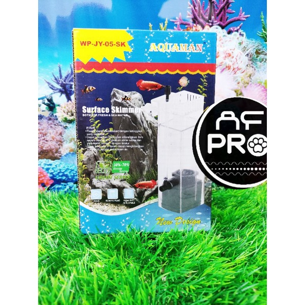 Promo murah pompa aquarium skimmer AQUAMAN SURFACE SKIMMER WP JY 05SK