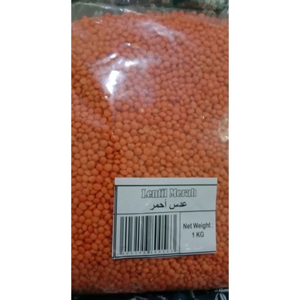 

Kacang Lentil Merah Red Bean Adas 1 KG Impor Saudi Baik Buat Kesehatan dan Pertumbuhan Anak