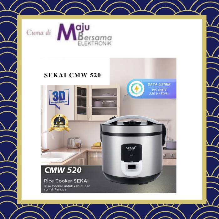 RICE COOKER SEKAI CMW-520 silver