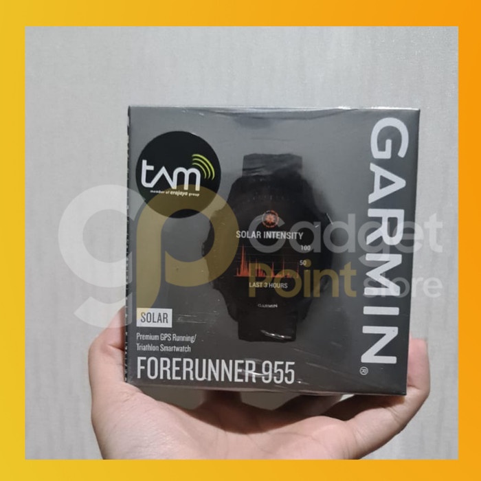 Garmin Forerunner 955 Solar Black FR 955 Black 46mm - Garansi TAM 2Th - Solar Black