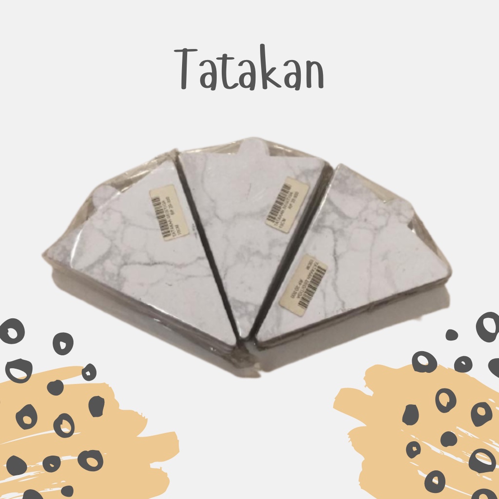 Tatakan Kue Mini / Tatakan Segitiga / Tatakan Kue Kecil