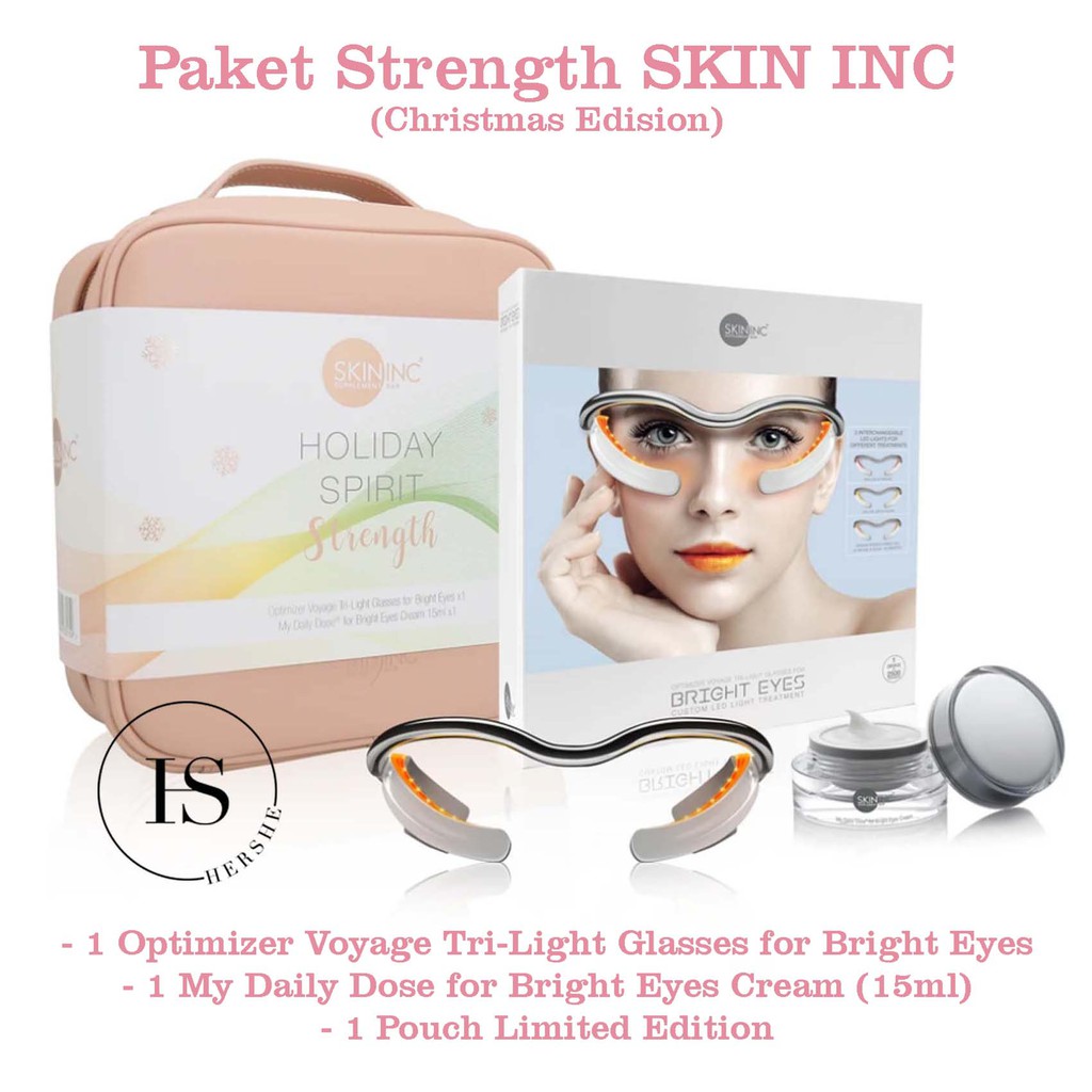 PROMO PAKET SKIN INC Optimizer Voyage Tri-Light Glasses for Bright Eyes [3-LIGHTS]