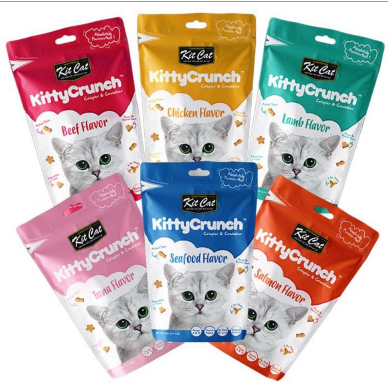 TPPK Kit Cat Kitty Crunch 60gr Snack Cemilan Kucing TERBATASIS752