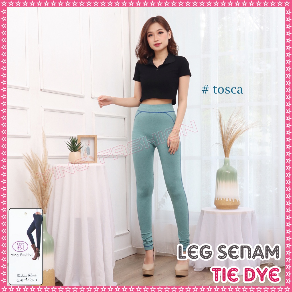 Legging TIE DYIE Yoga TD9111 Wanita Legging Olahraga Gym Pinggang Tinggi Celana Yoga / ying fashion