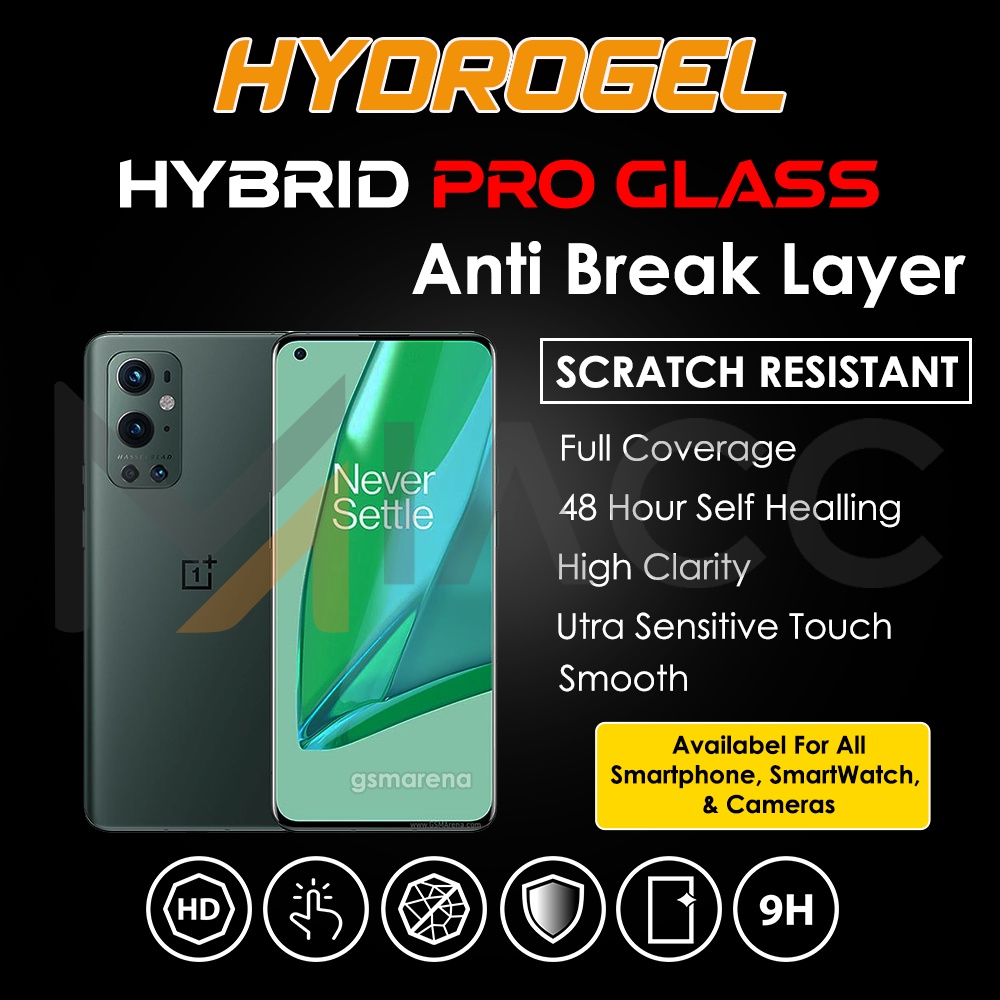 PREMIUM HYDROGEL ONE PLUS 9 PRO ANTI GORES SCREEN DEPAN BELAKANG