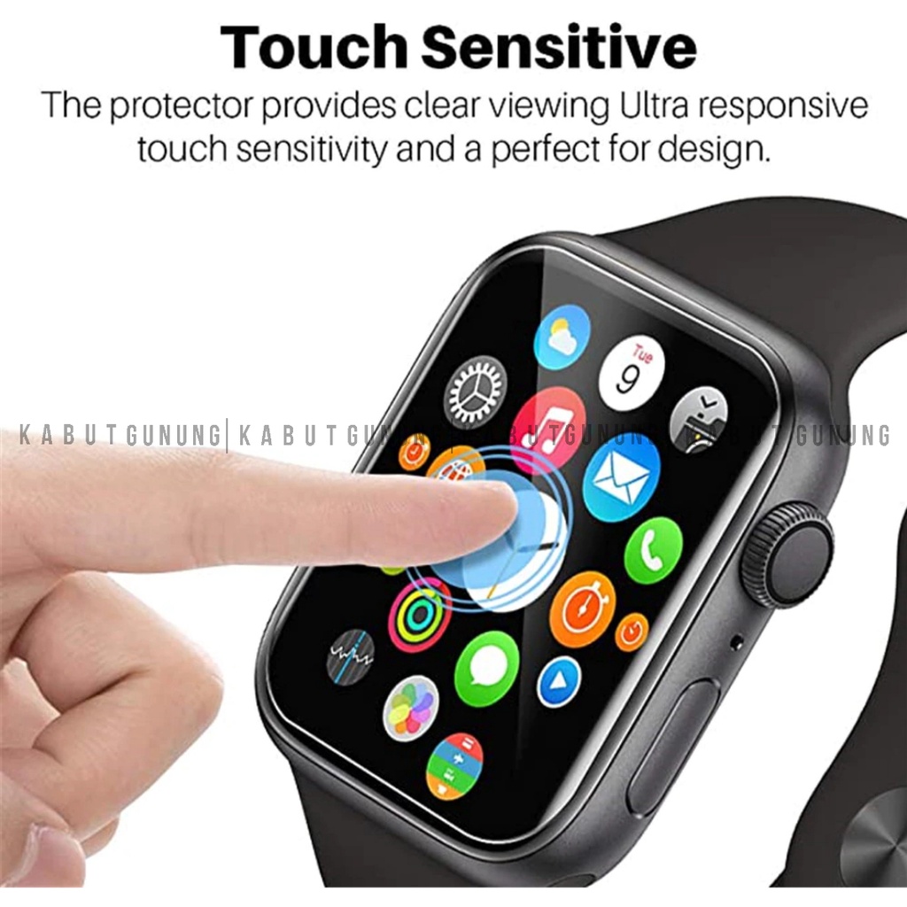 ANTI GORES Screen Protector  Pelindung Layar Full Cover for Iwatch Series 7 Apple Watch 7 41mm 45mm