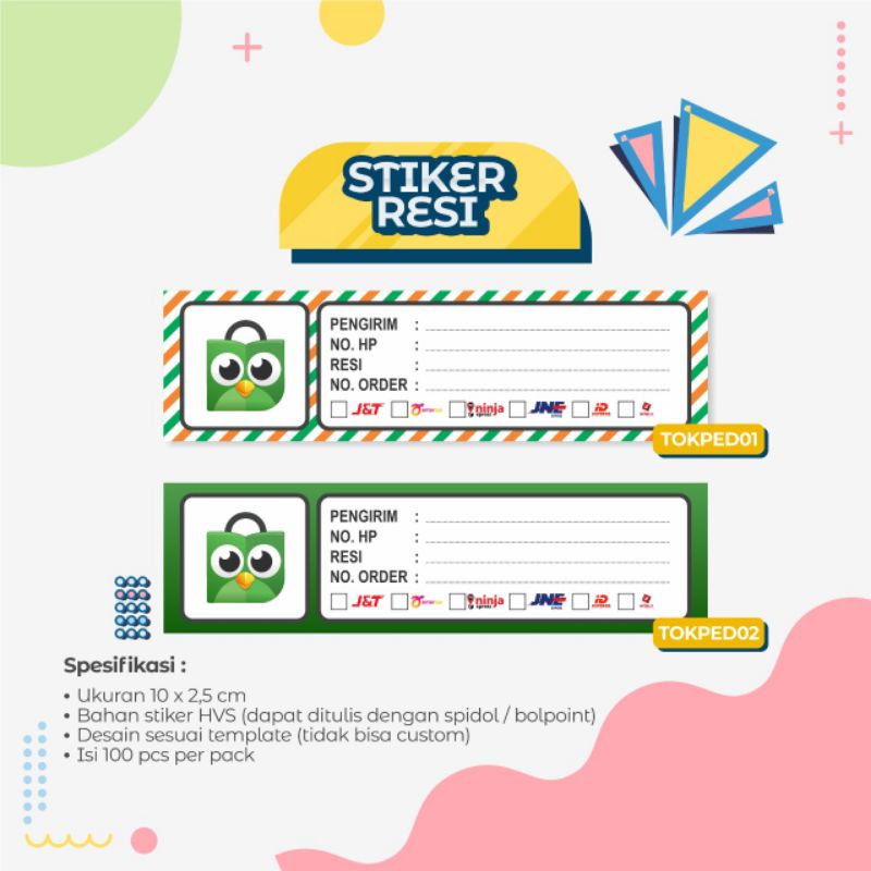 

STRIKER RESI/ RESI STIKER/ STIKER PENGIRIMAN