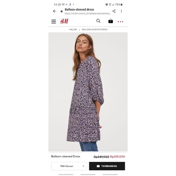 AIRY DRESS H&M | BALOON SLEEVE DRESS