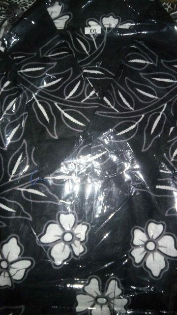 Kemeja Batik Big Size Jumbo Size Fit Xxl Ld 120 Cm Kemeja Batik Kerja  Hitam Coklat Cendrawasih