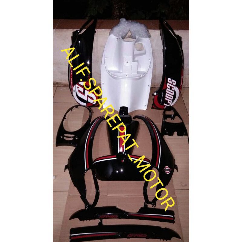 COVER BODY FULL SET KOMPLIT BODY HALUS HONDA SCOOPY FI 2013 - 2016