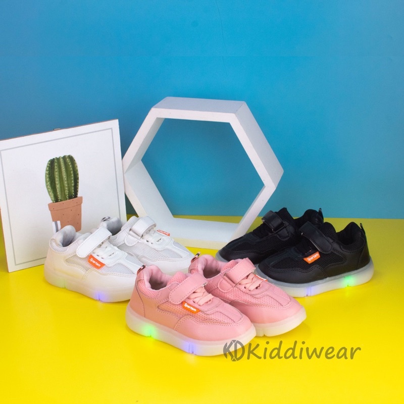 (HZ)❤️(COD) Sepatu led Casual anak HZK08